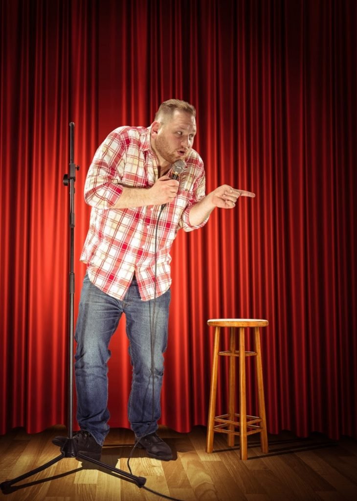 Old-style comedians were often sent on first to ‘warm up’ the audience, get them settled and ready to appreciate the acts to follow.